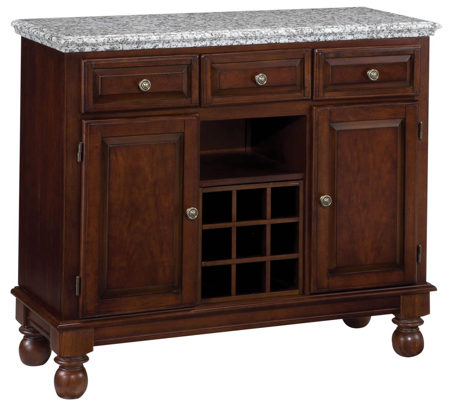 Home Styles Premier Buffet of Buffets Server with Grey Granite Top
